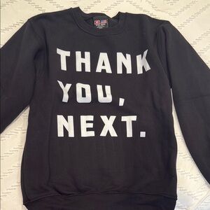 Black Thank You Next Sweater